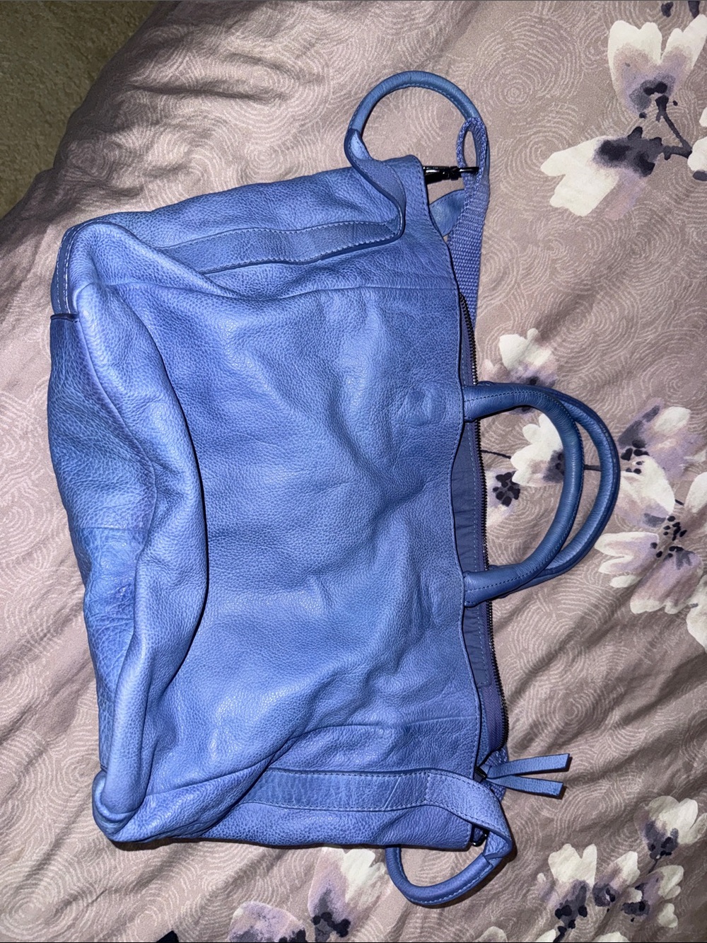Free People Periwinkle Leather Tote